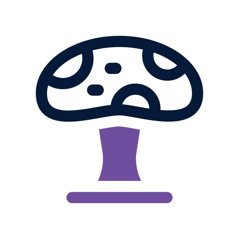 mushroom icon. dual tone icon for your website, mobile, presentation, and logo design. vector