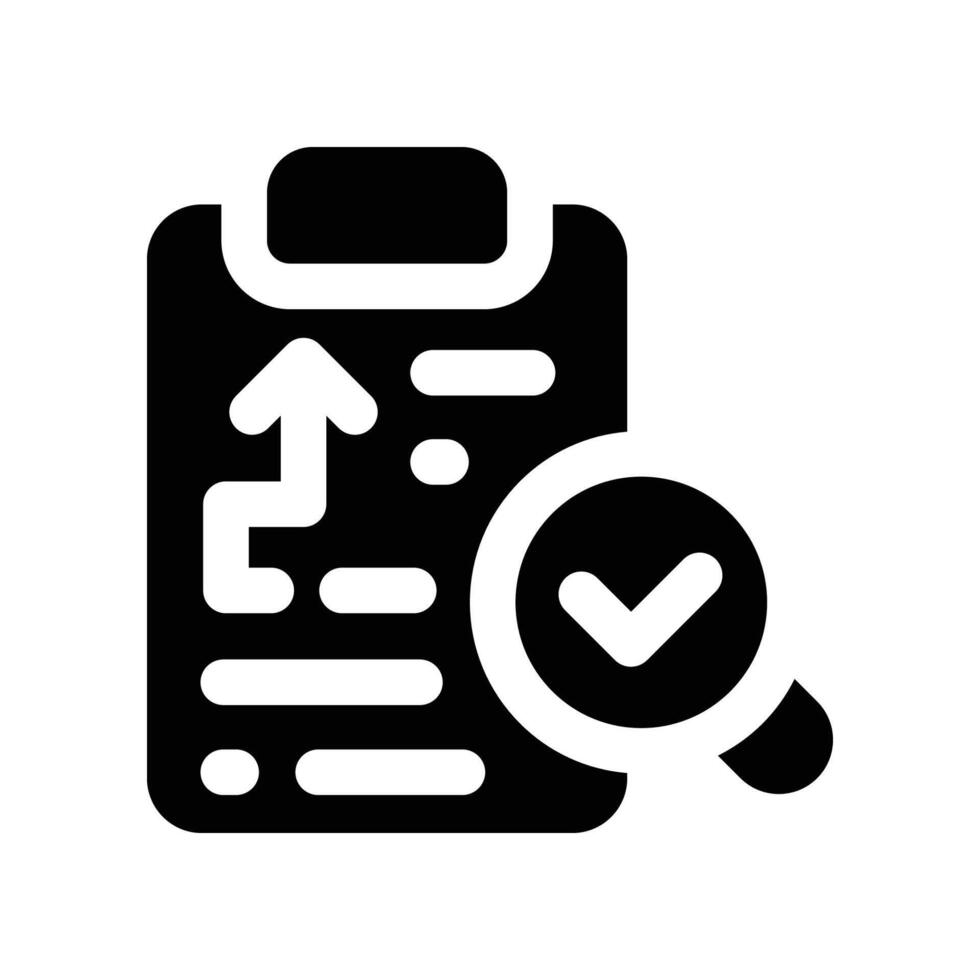 data analysis icon. glyph icon for your website, mobile, presentation, and logo design. vector
