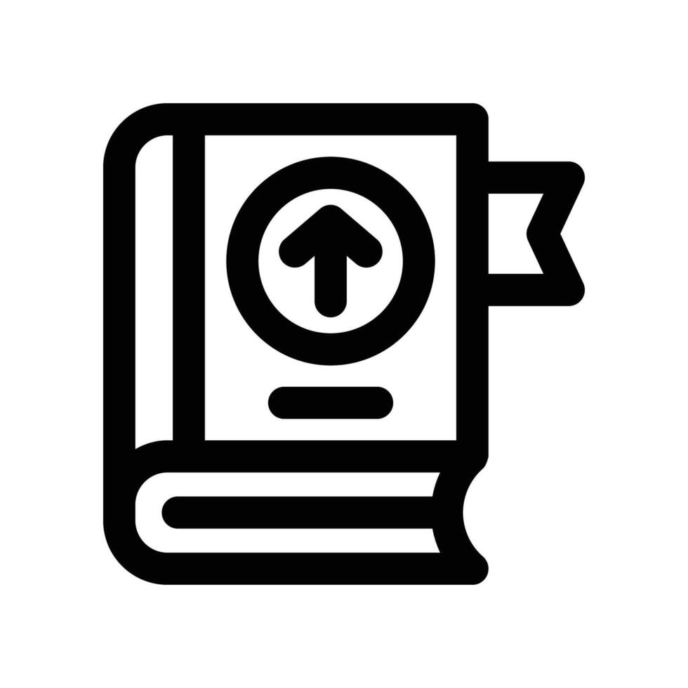 book icon. line icon for your website, mobile, presentation, and logo design. vector