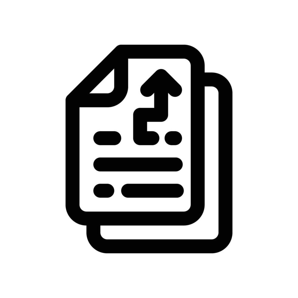 report icon. line icon for your website, mobile, presentation, and logo design. vector