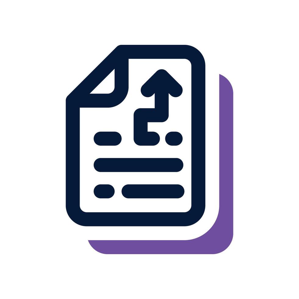 report icon. dual tone icon for your website, mobile, presentation, and logo design. vector
