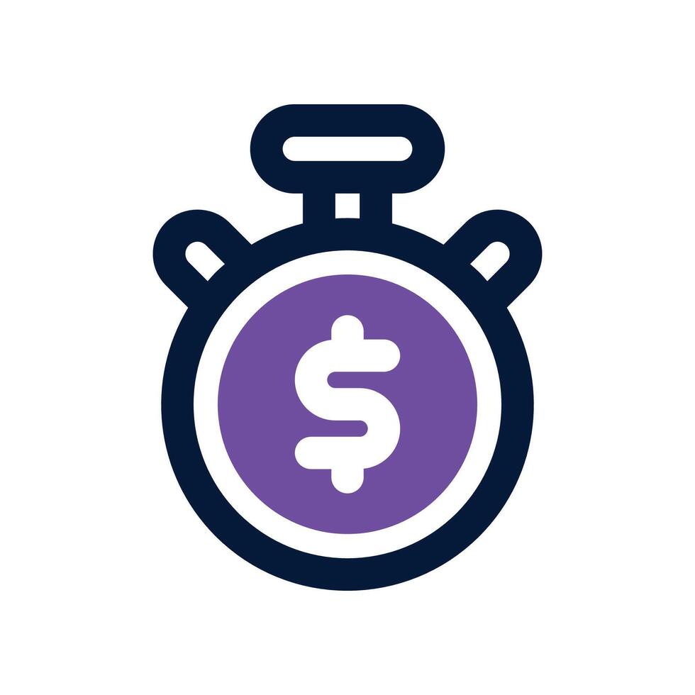 time management icon. dual tone icon for your website, mobile, presentation, and logo design. vector