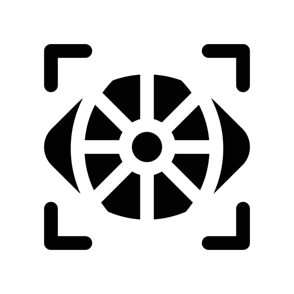 eye scan icon. glyph icon for your website, mobile, presentation, and logo design. vector