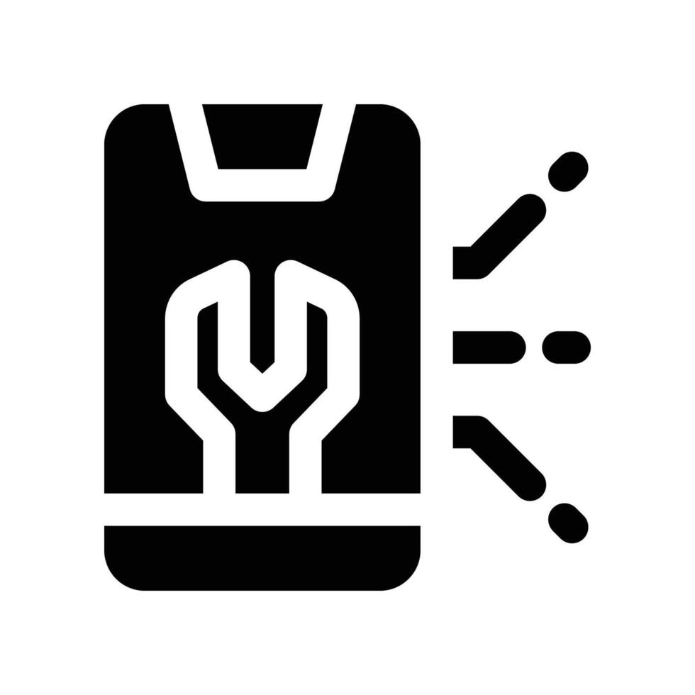smartphone icon. glyph icon for your website, mobile, presentation, and logo design. vector