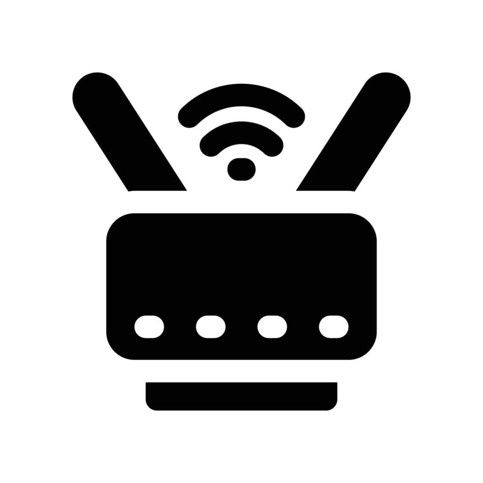 router icon. glyph icon for your website, mobile, presentation, and logo design. vector