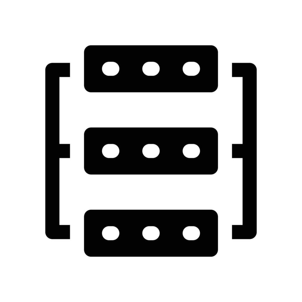 data icon. glyph icon for your website, mobile, presentation, and logo design. vector