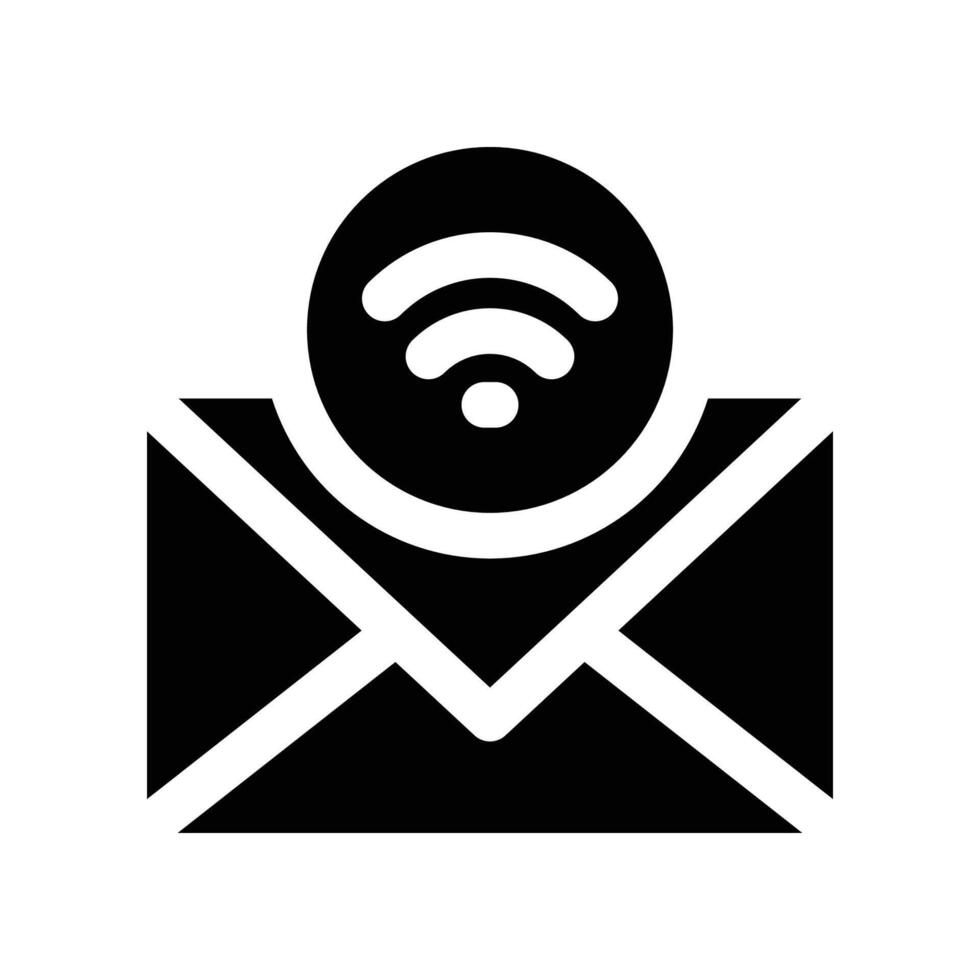 email icon. glyph icon for your website, mobile, presentation, and logo design. vector