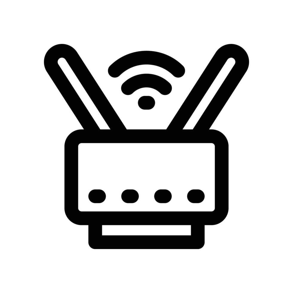 router icon. line icon for your website, mobile, presentation, and logo design. vector