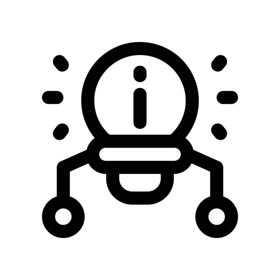 solution icon. line icon for your website, mobile, presentation, and logo design. vector