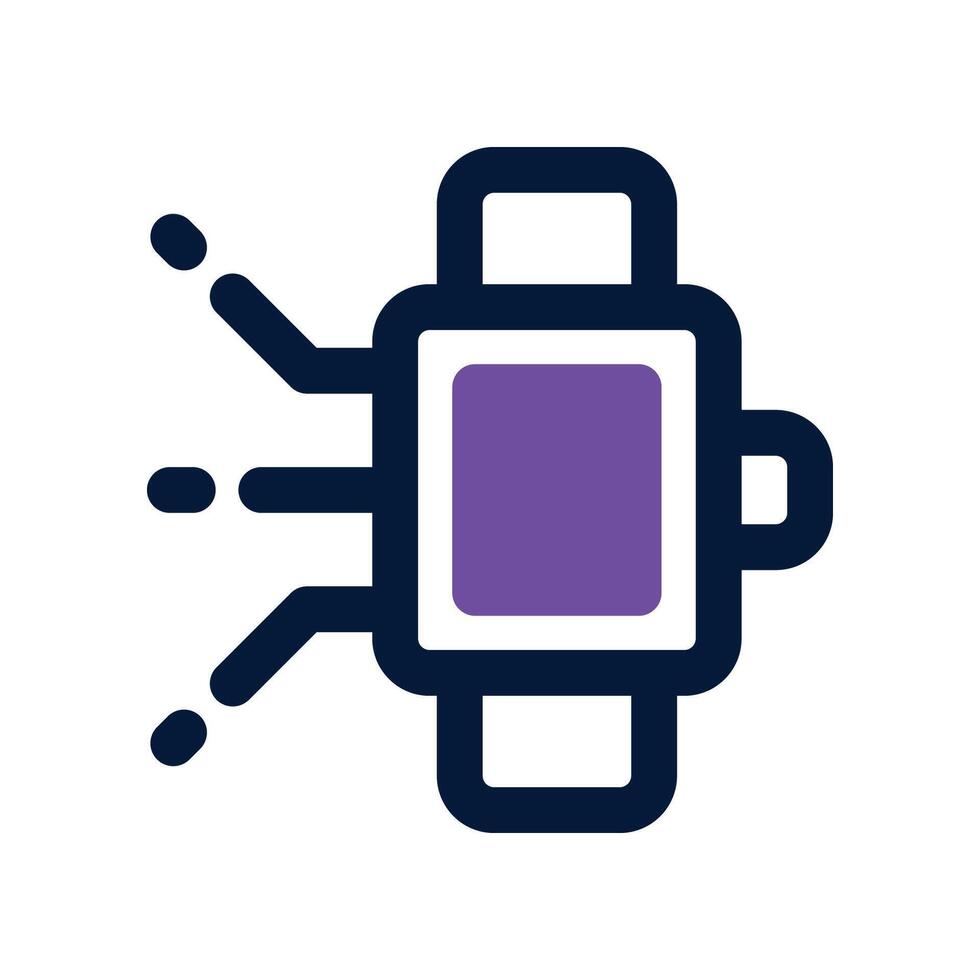 smartwatch icon. dual tone icon for your website, mobile, presentation, and logo design. vector