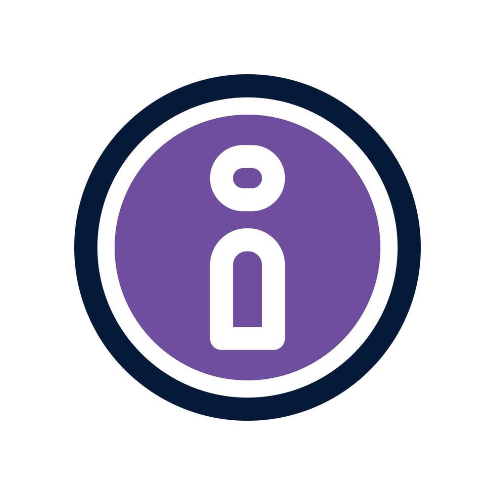 information icon. dual tone icon for your website, mobile, presentation, and logo design. vector