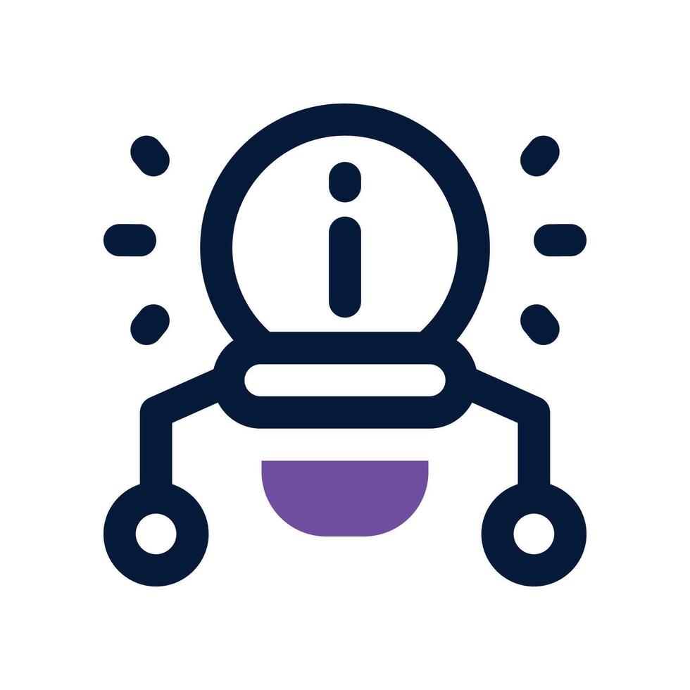 solution icon. dual tone icon for your website, mobile, presentation, and logo design. vector