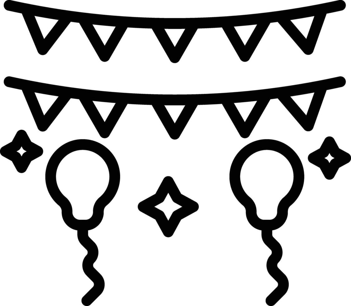 Decoration Line Icon vector