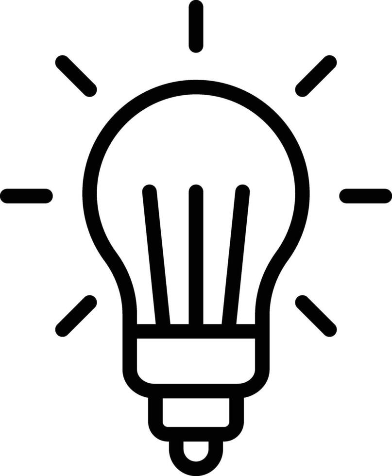 LED Lights Line Icon vector