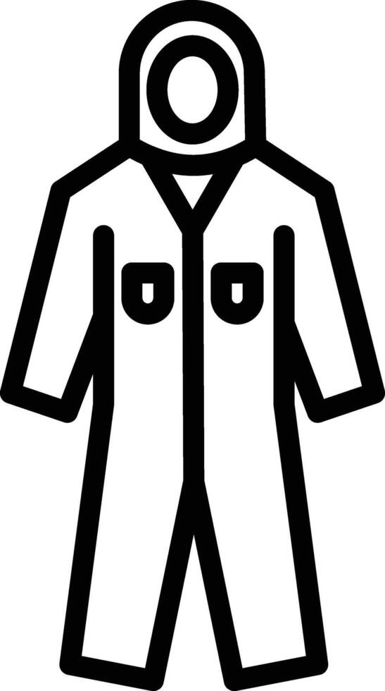 Coveralls Line Icon vector