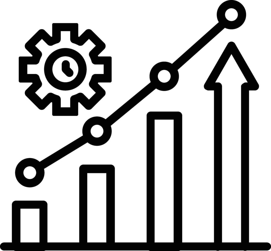 Productivity Line Icon vector