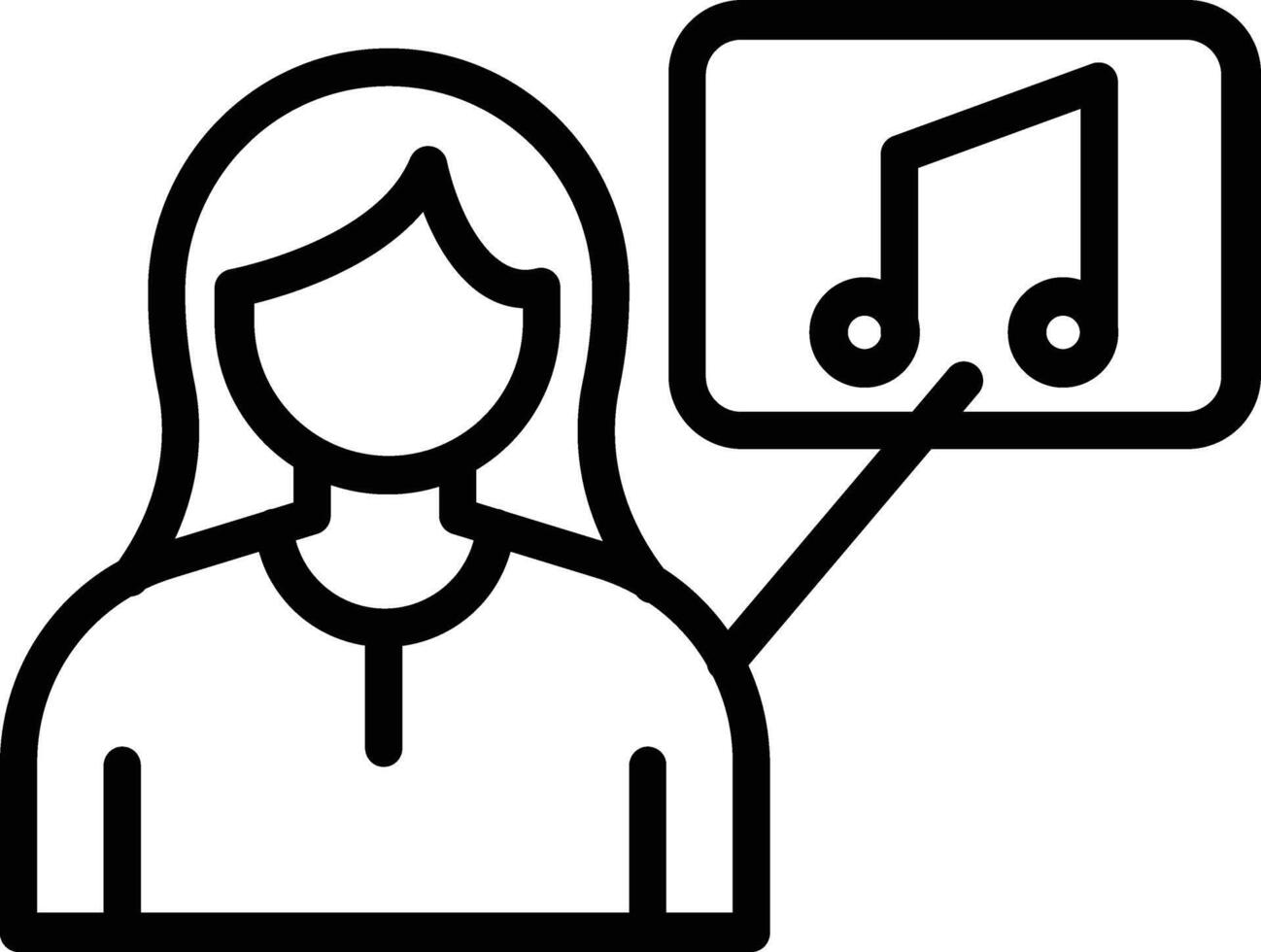Teacher Line Icon vector