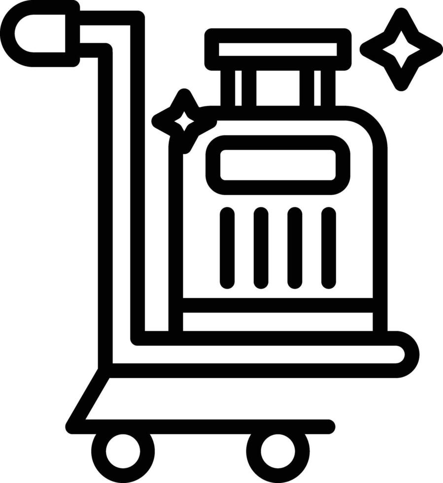 Trolley Line Icon vector