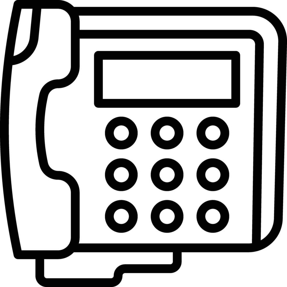 Telephone Line Icon vector