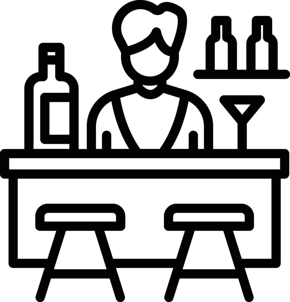 Bar Line Icon vector