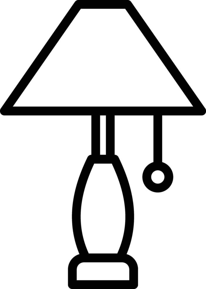 Lamp Line Icon vector