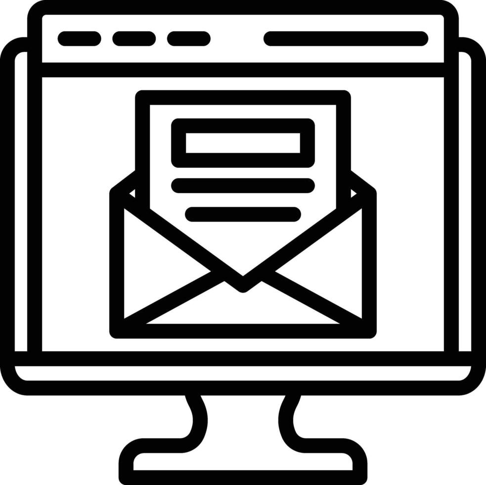 Email Line Icon vector
