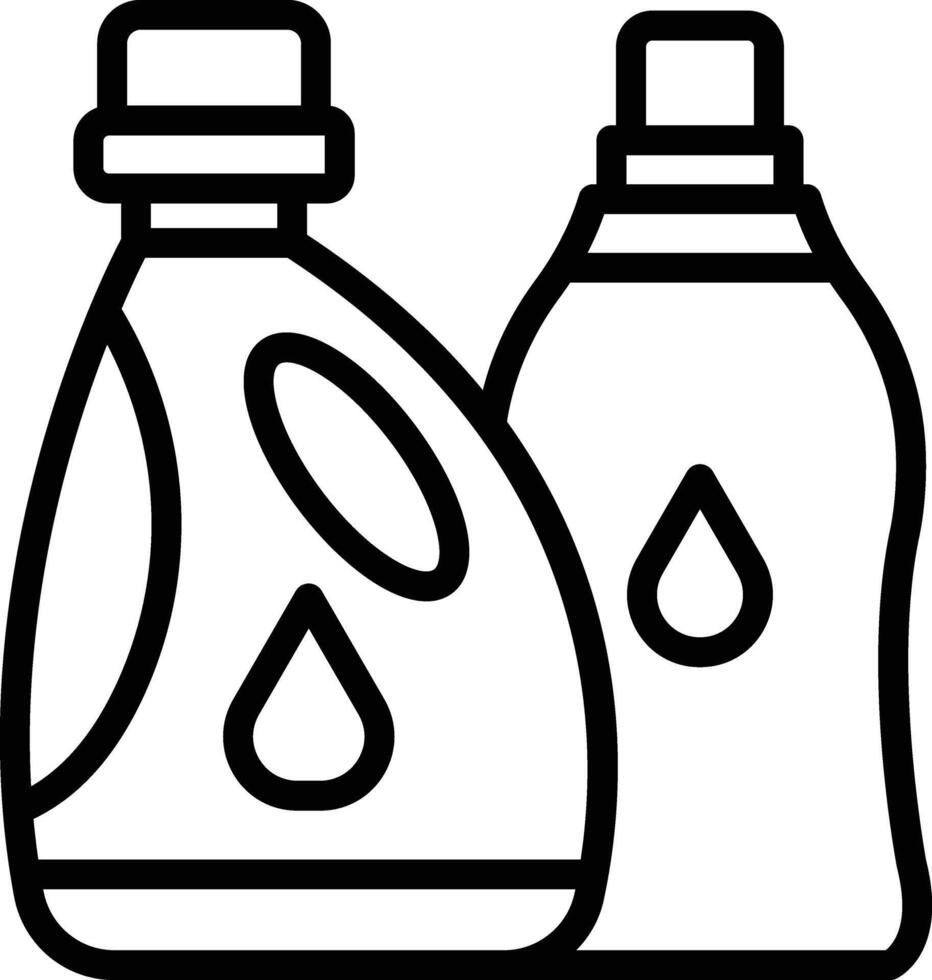 Liquid Detergent Line Icon vector
