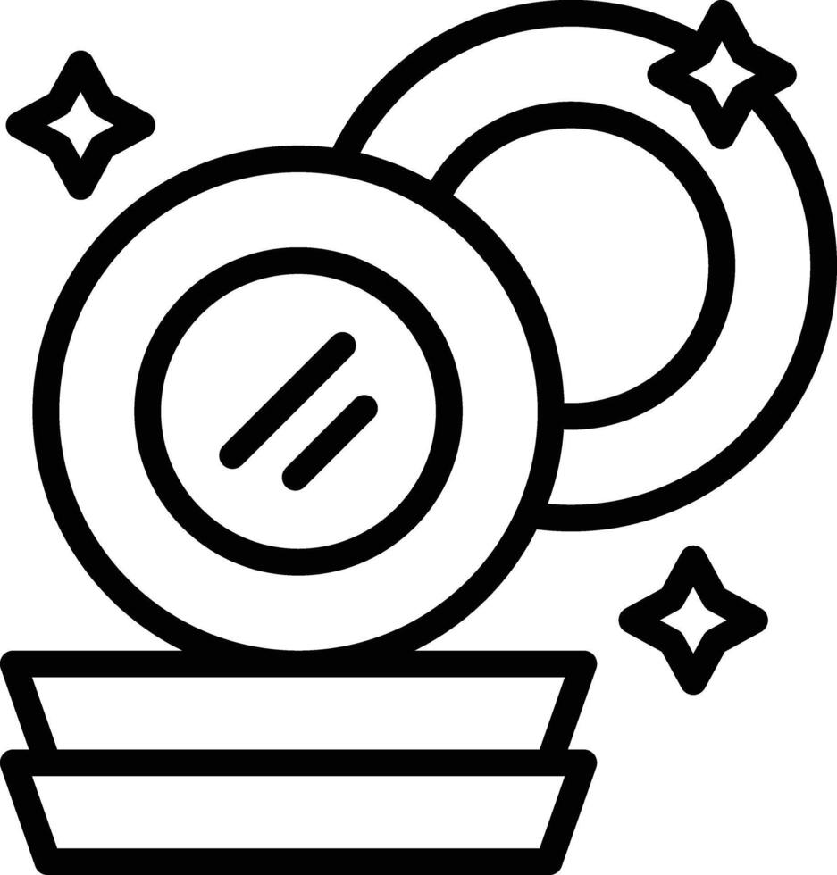 Clean Dishes Line Icon vector