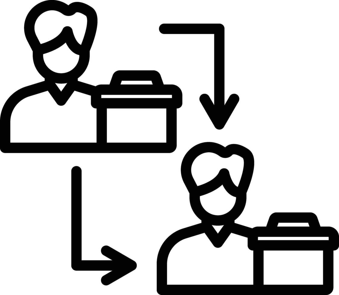 B2B Marketing Line Icon vector
