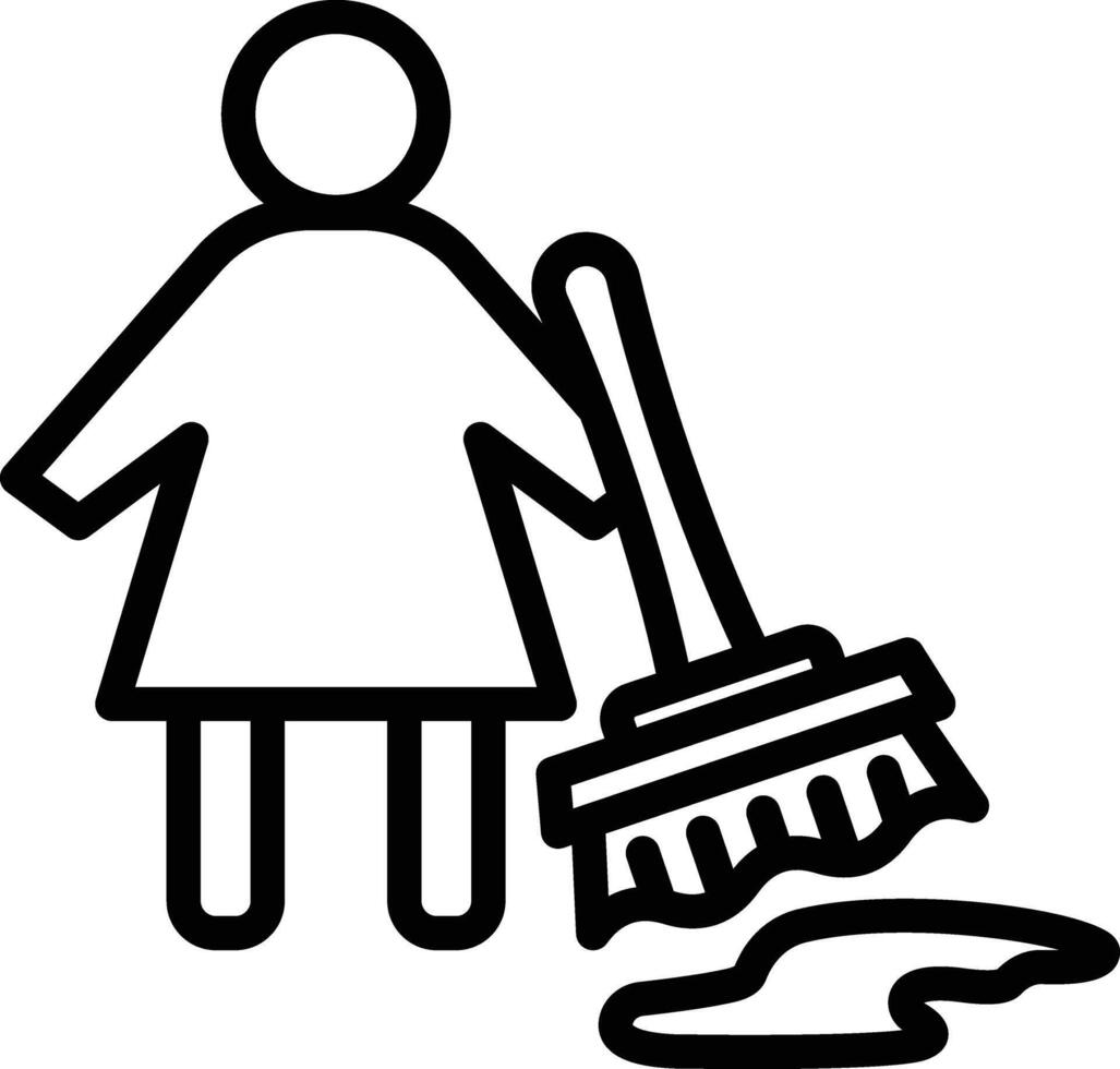 Slippery Flour Line Icon vector