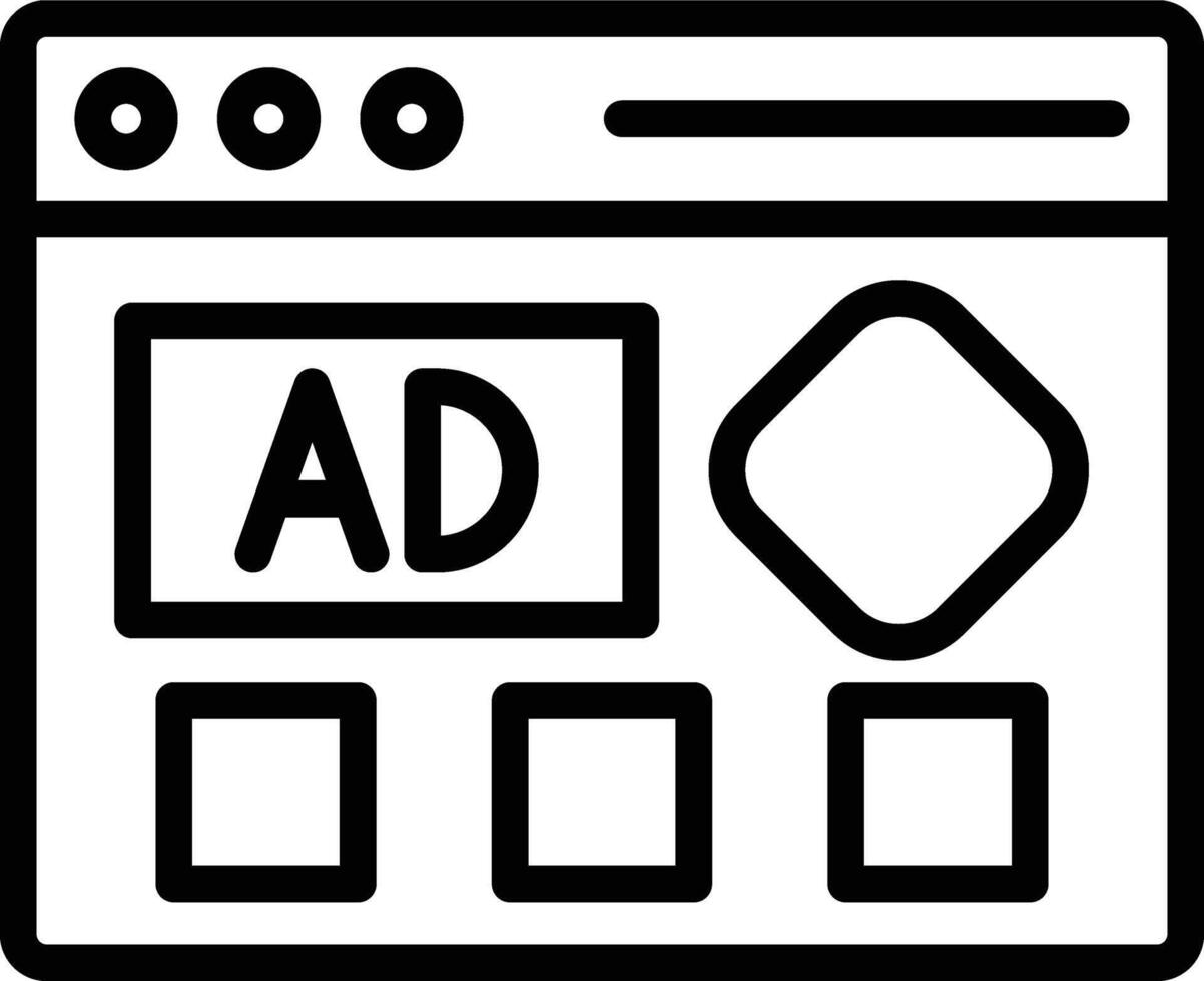 Banners Line Icon vector