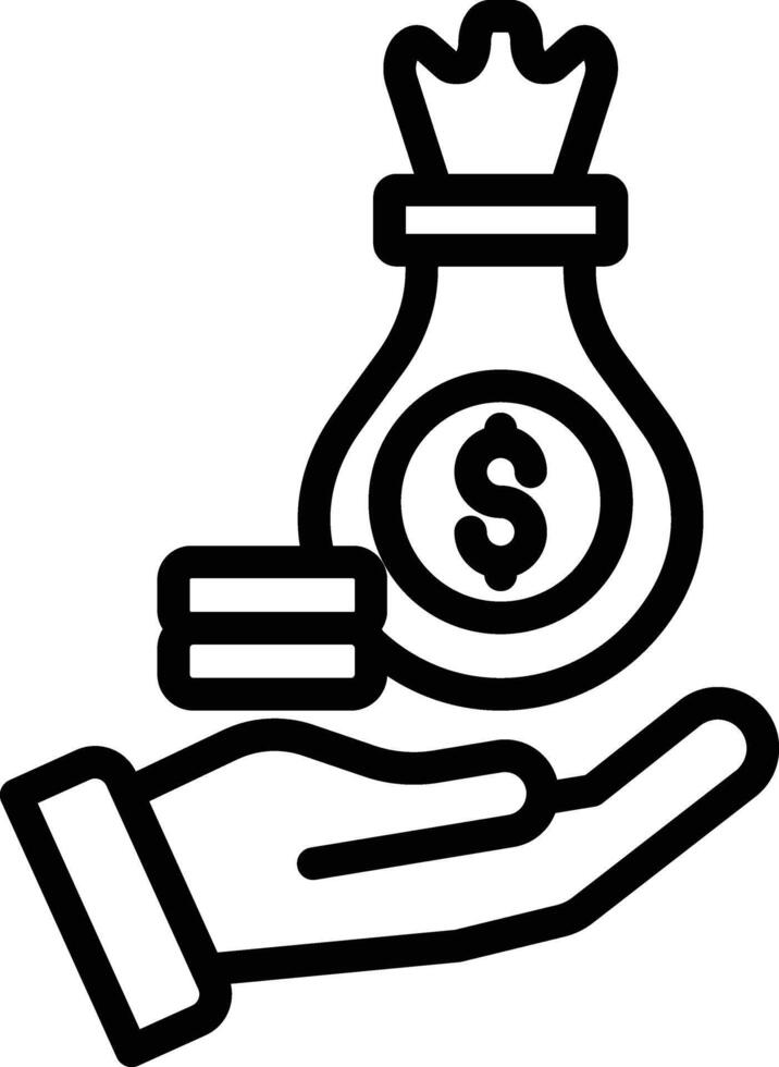 Payment Line Icon vector