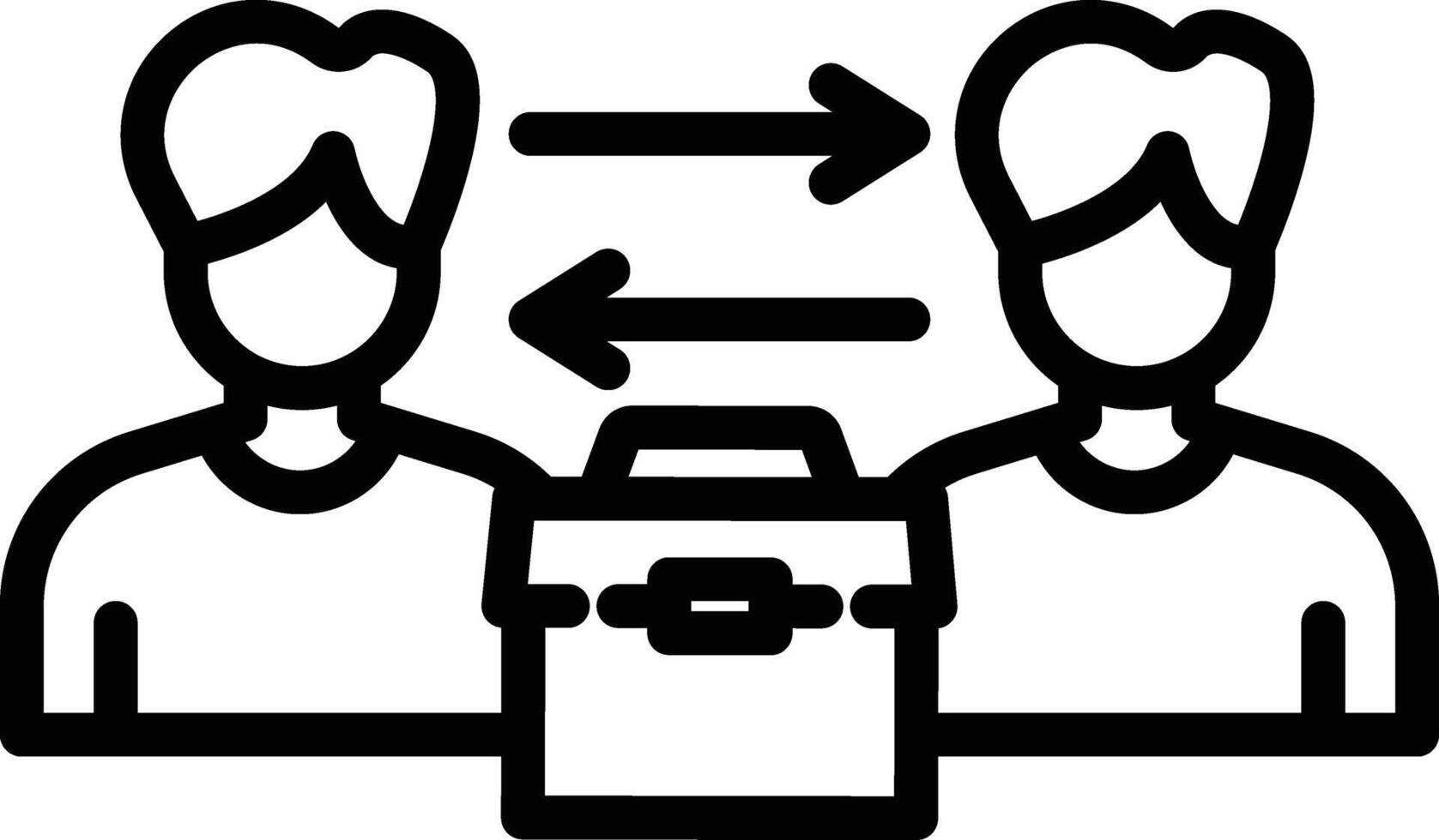 Follow Up Line Icon vector