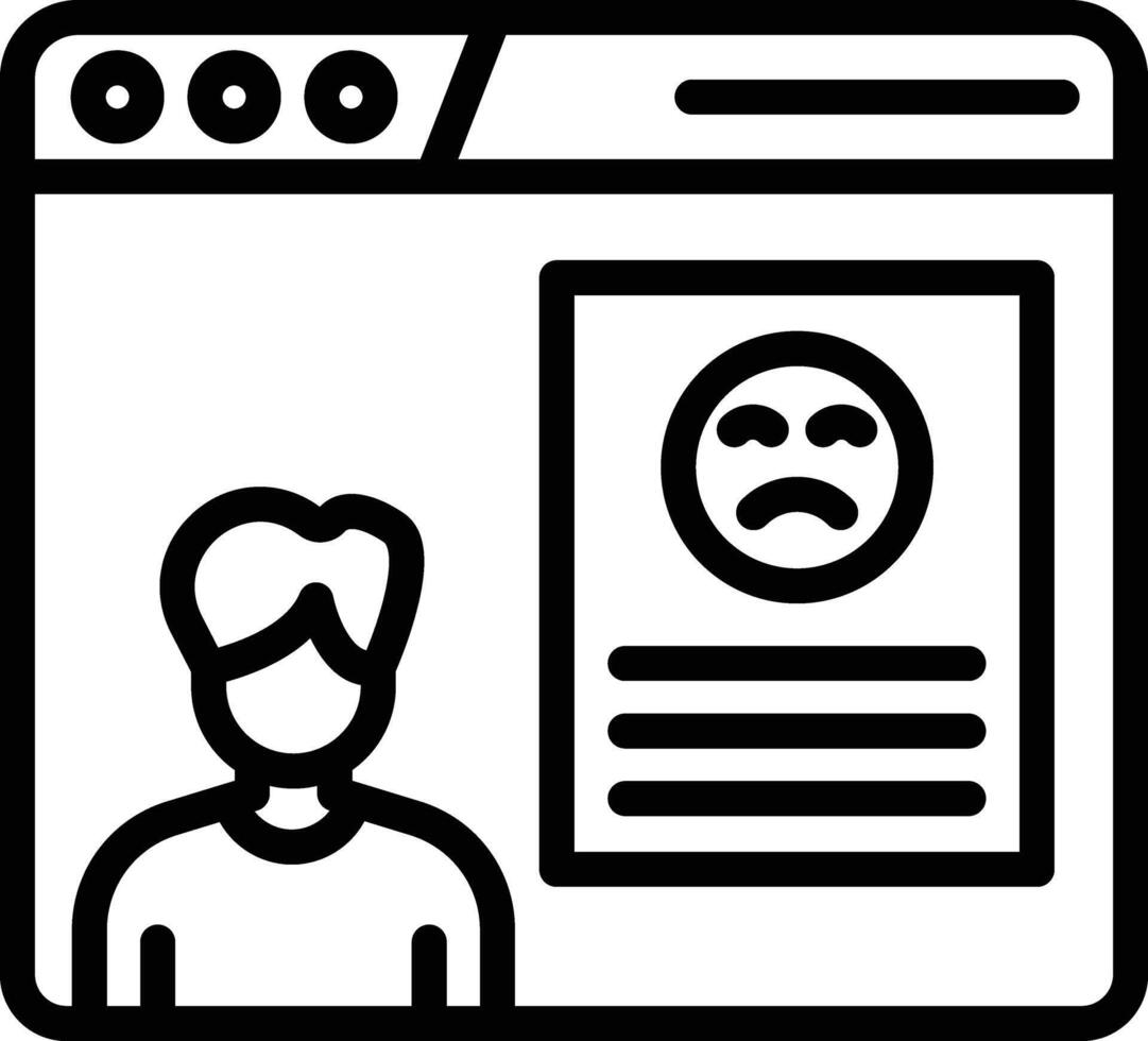 Complaint Line Icon vector