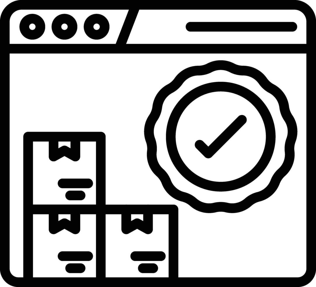 Satisfaction Guaranteed Line Icon vector