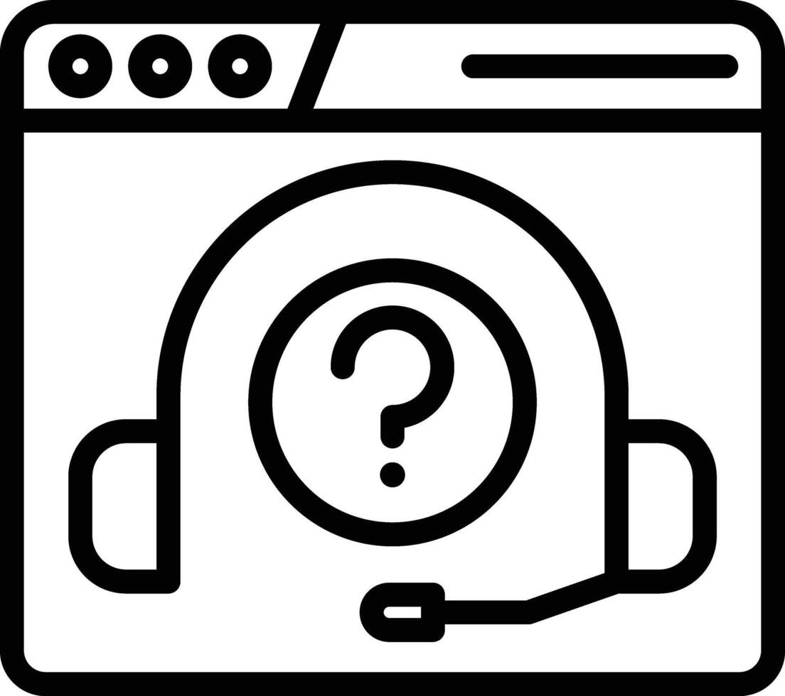 Help Line Icon vector