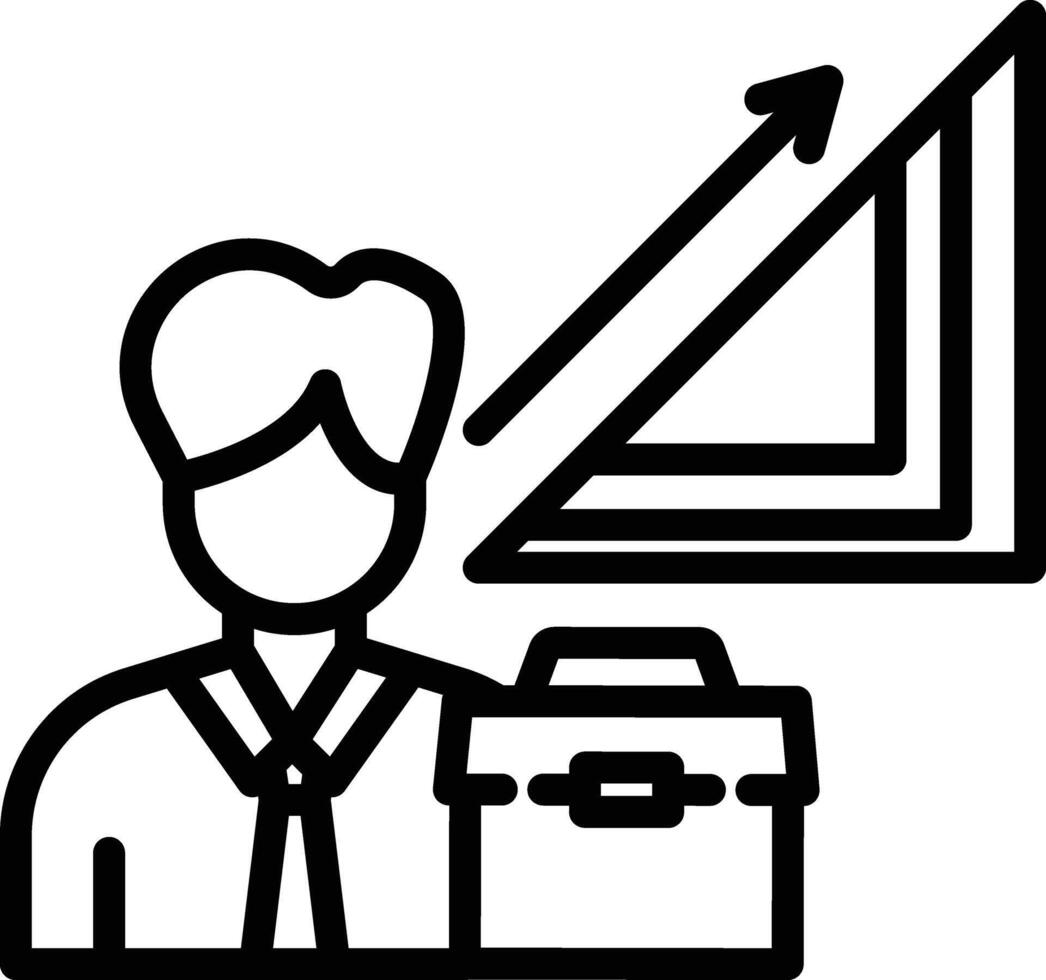 Career Line Icon vector