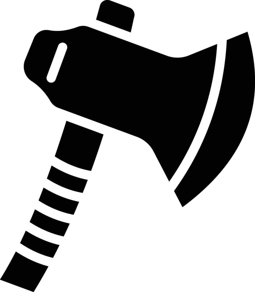 Hatchet Glyph Icon vector