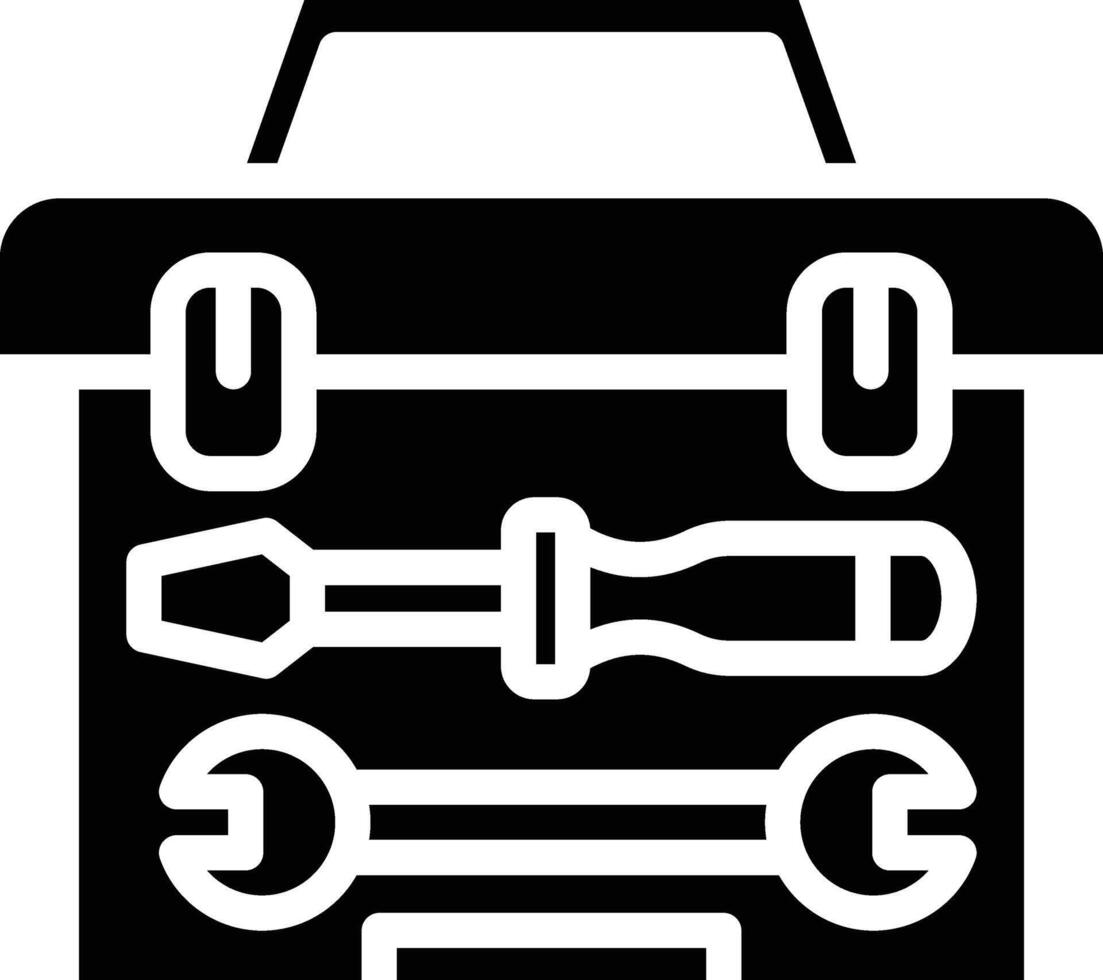 Toolbox Glyph Icon vector