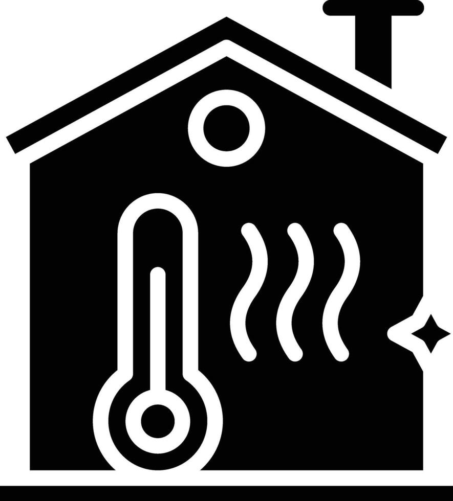 Heating Glyph Icon vector