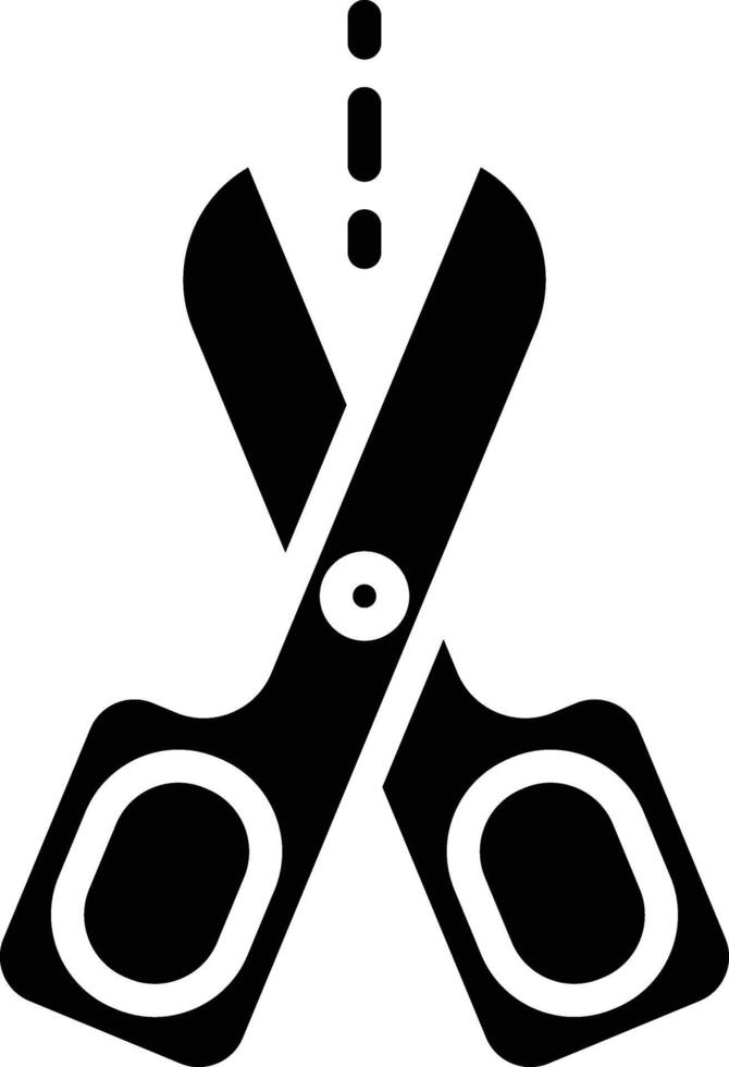 Scissors Glyph Icon vector