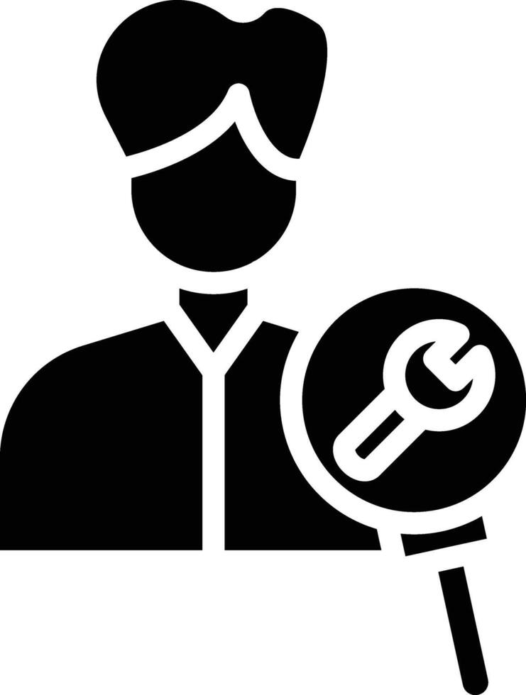 Find Professionals Glyph Icon vector