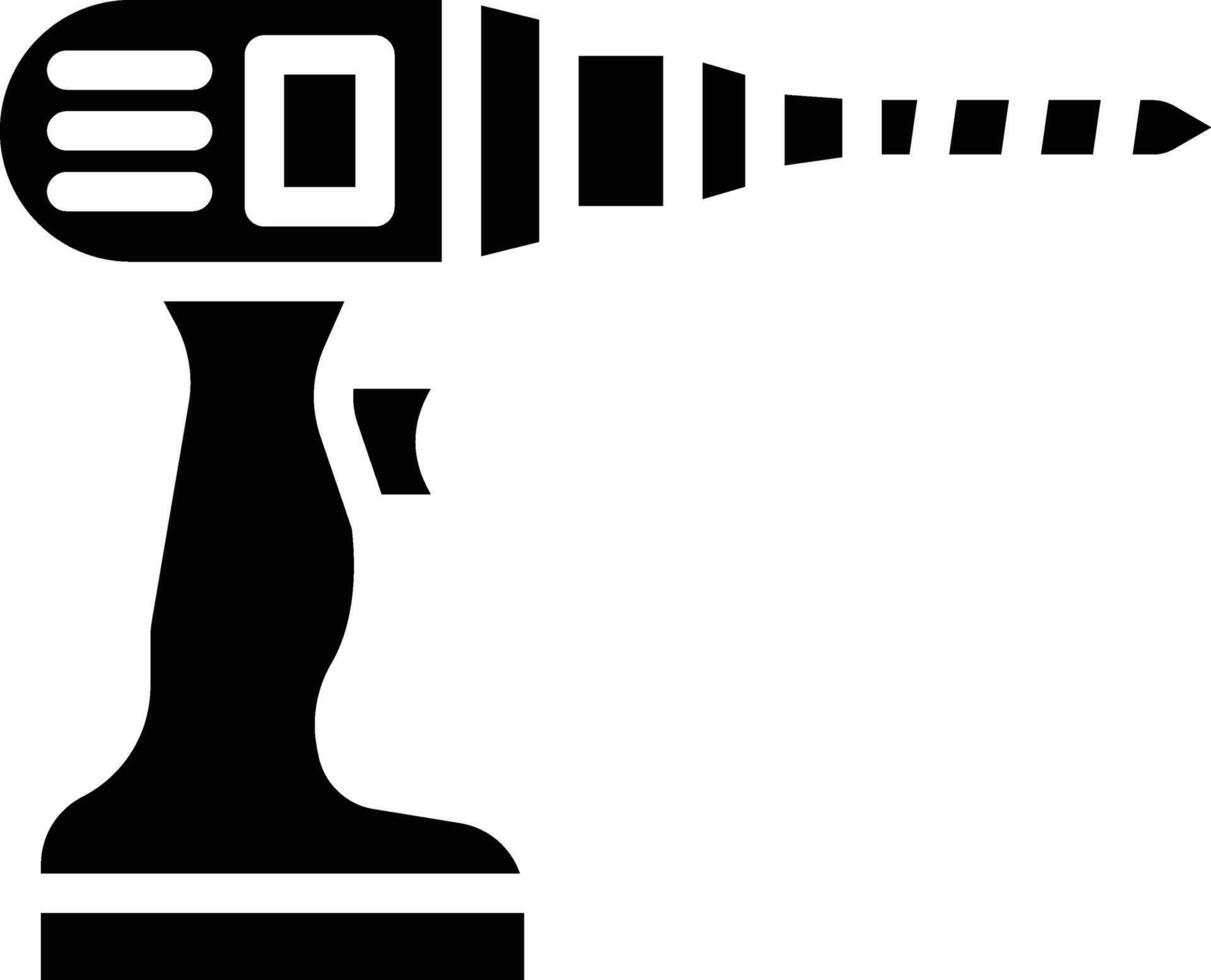 Drill Glyph Icon vector