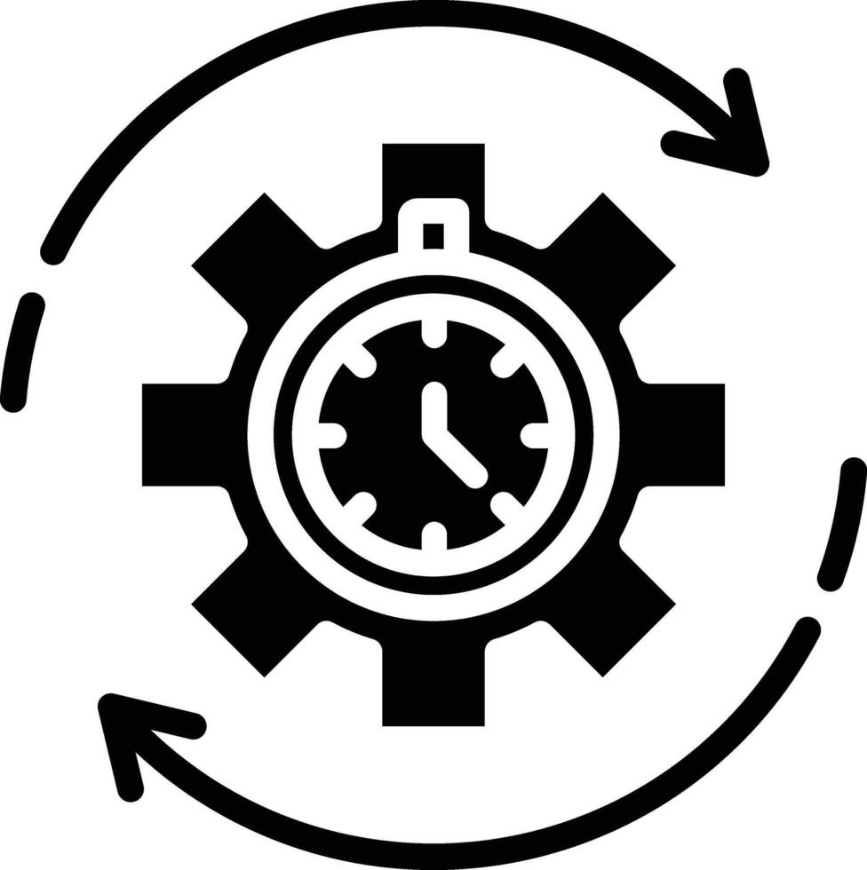 Efficiency Glyph Icon vector