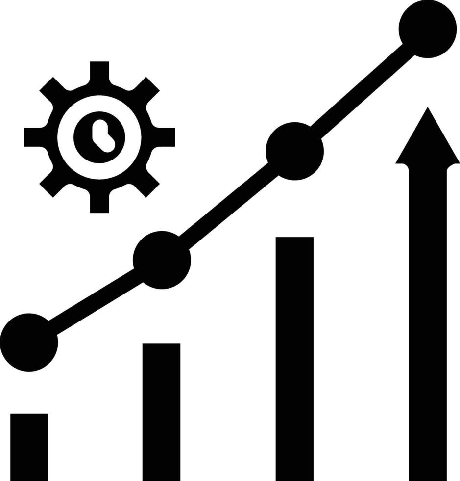 Productivity Glyph Icon vector