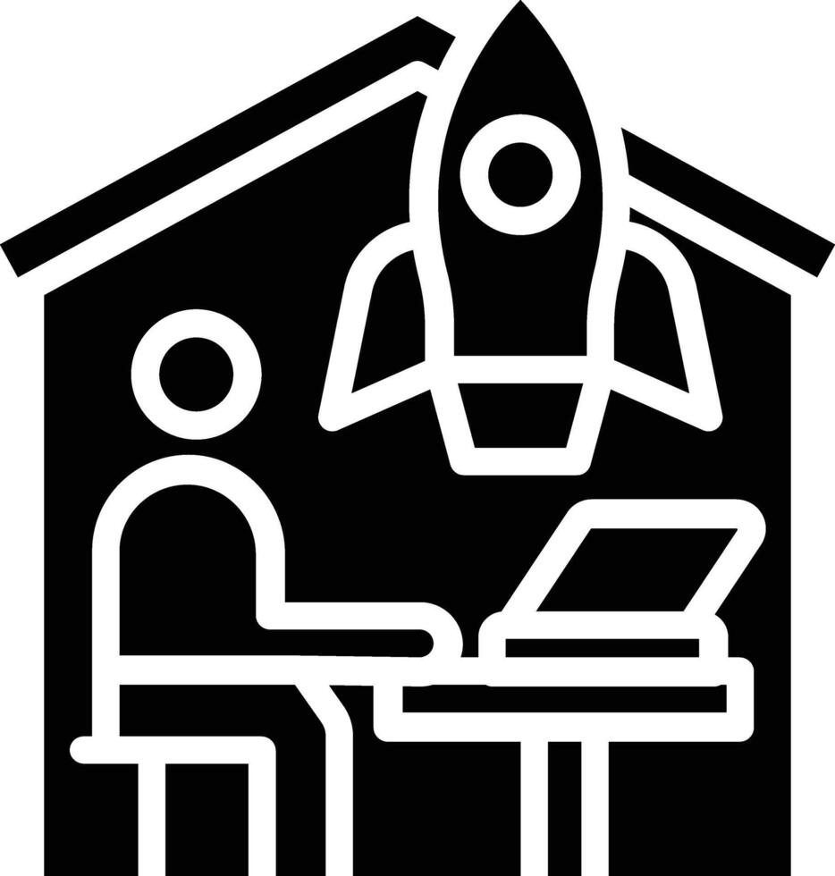 Startup Glyph Icon vector