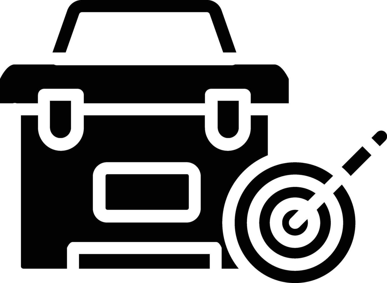 Mission Glyph Icon vector