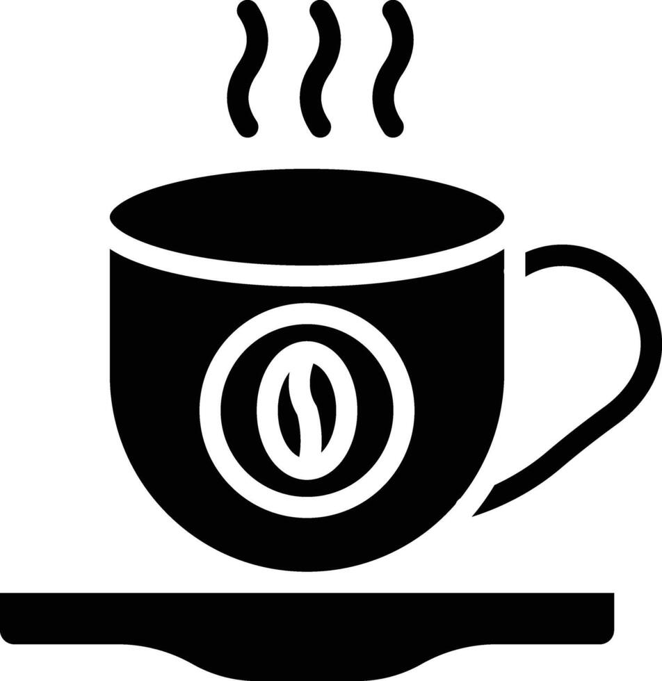 Coffee Cup Glyph Icon vector