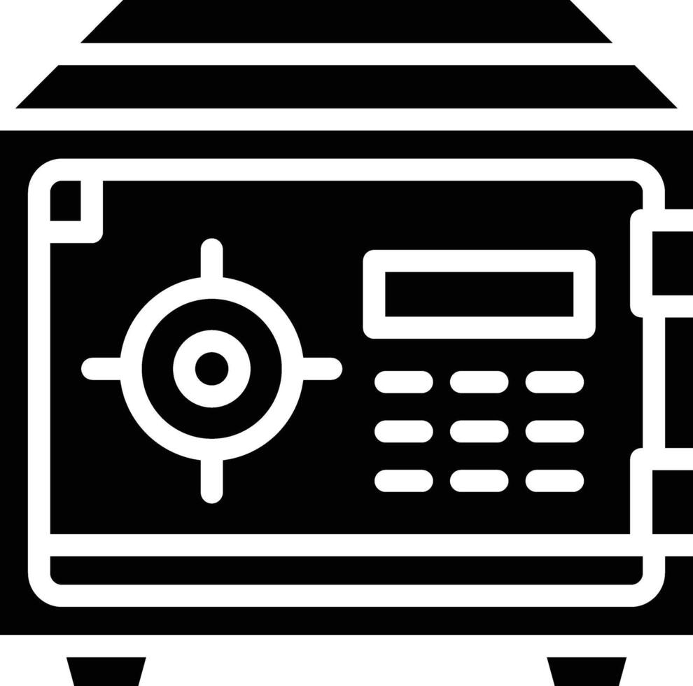 Safebox Glyph Icon vector