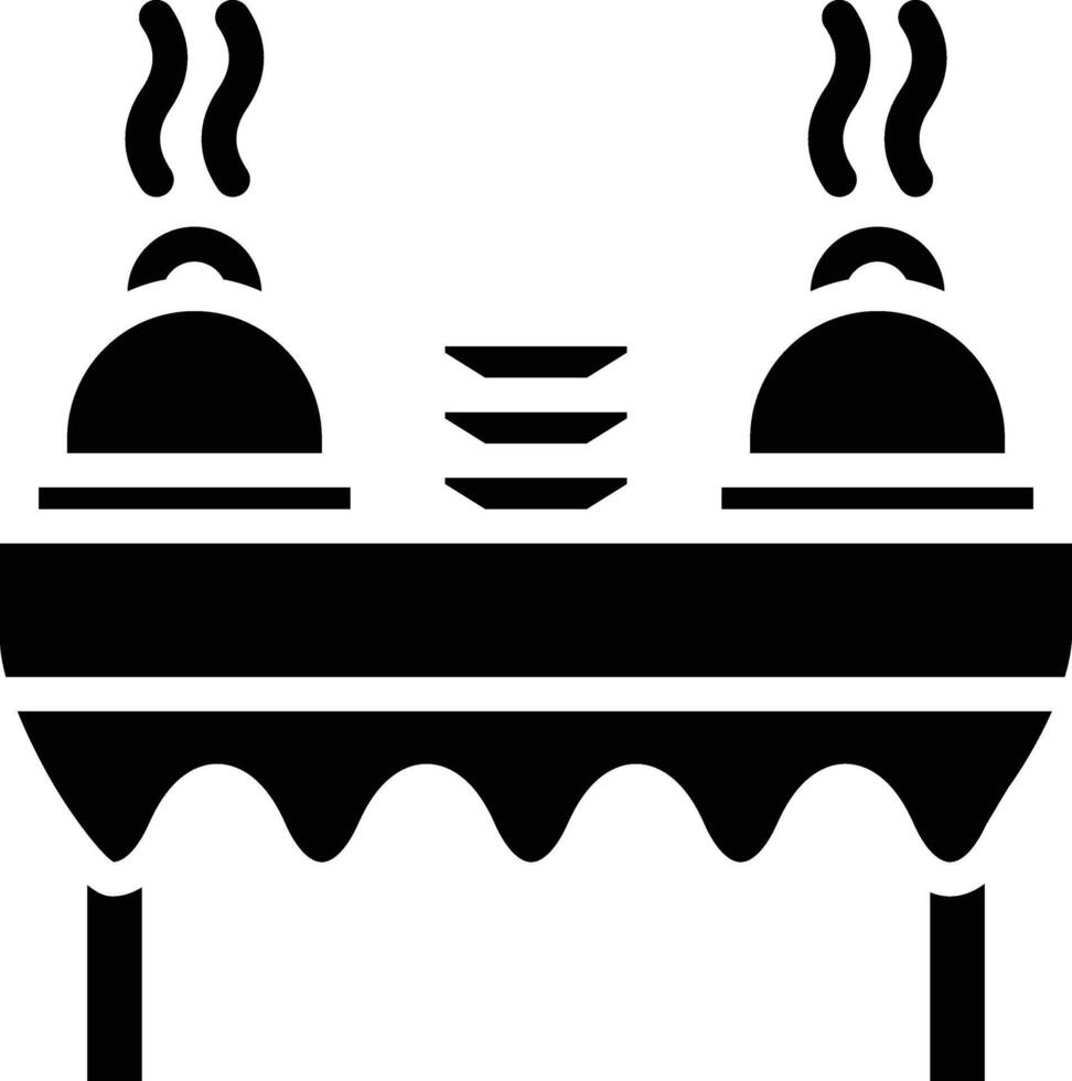 Buffet Glyph Icon vector